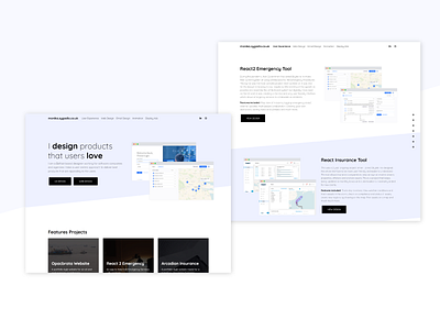 Minimal Portfolio Site blueprint minimal portfolio product design productdesign ui ux uxdesign web webdesign wireframe