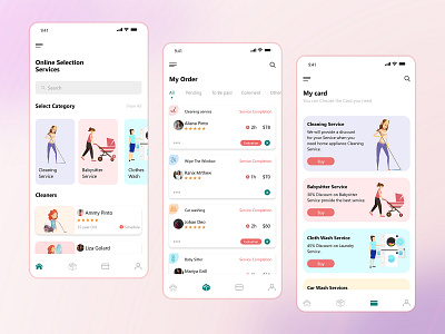 Top Cleaning Service Booking App UI Design app design app development cleaning company cleaning services cleaningservicee mobile app mobile app design ui uiux