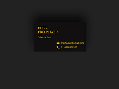 Pubg name card