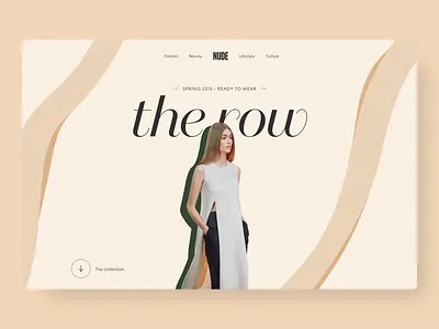 Nude - Website animation animation 2d beige branding clean daily design fashion green illustration interface minimal minimalist model nudes ui website