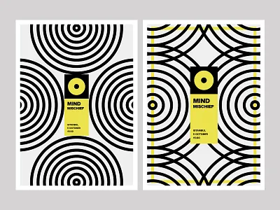 Mind Mischief - Flyer circle circles daily inspiration design flyer flyer design mind mischief minimal poster