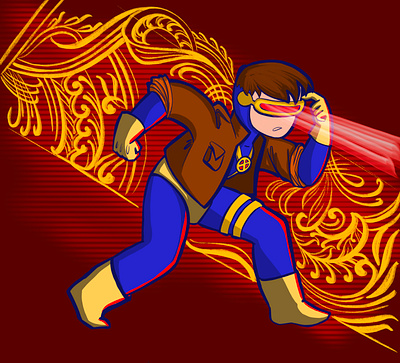 Cyclops from X-Men cyclops marvel marvelcomics pattern xmen