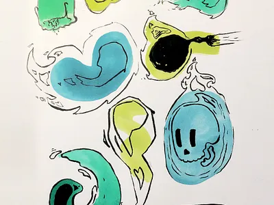 INKTOKER 2020 - Day 2 draw drawing drawing challenge fire illustration ink inktober inktober2020 shape sketch sketchbook wisp