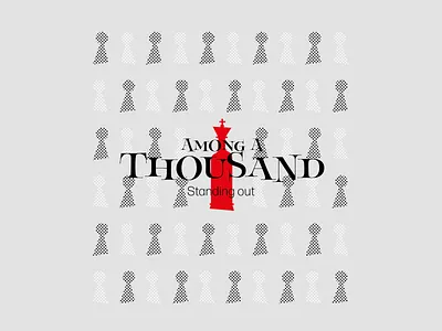 Among A Thousand. Standing out brand design brand identity brand identity design branding illustration logo logotype
