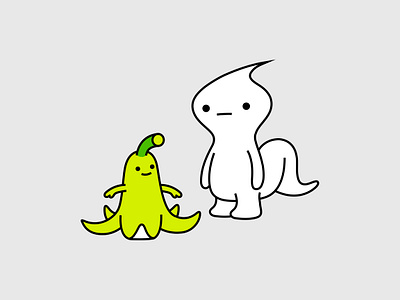 no thanks animal banana branding cartoon character design diet dribbble fantasy food fruit illustration mascot monster