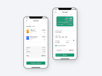 Credit card checkout basket card cards cart checkout clean concept credit card credit card form dailyui design ebook form minimal mobile mobile ui payment ui