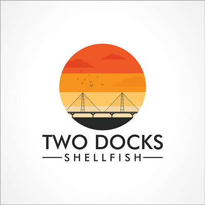 TWO DOCK 1 art branding design flat graphic design icon illustration logo type typography vector