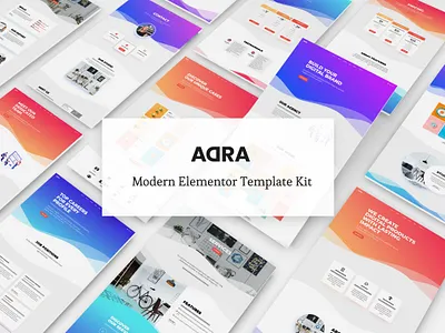 Adra - Modern & Creative Elementor Template Kit digital download elementor modern template kit theme themeforest web webdesign webdesigner website website concept website design websites