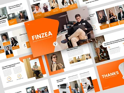 Finzea Business Google Slides Presentation Template agency business clean company corporate creative deck modern photography portfolio presentation professional slides studio