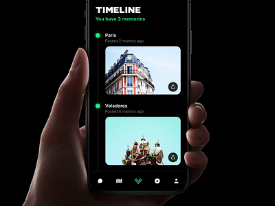 Volt - Timeline Photos animation design framer ios kit prototype prototyping timeline