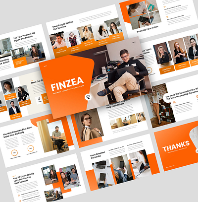 Finzea Business PowerPoint Presentation Template agency business clean company corporate creative deck modern photography portfolio presentation professional slides studio