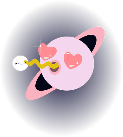 cute moon flat illustration minimal ui vector