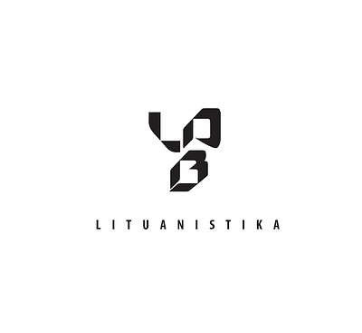 Lituanistika logo no3 abstract abstraction book brand database design graphicdesign literature lithuania logo logotype minimalism modern