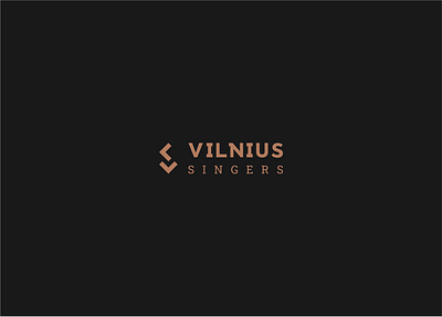 Vilnius Singers logo design logo logotype typography vector