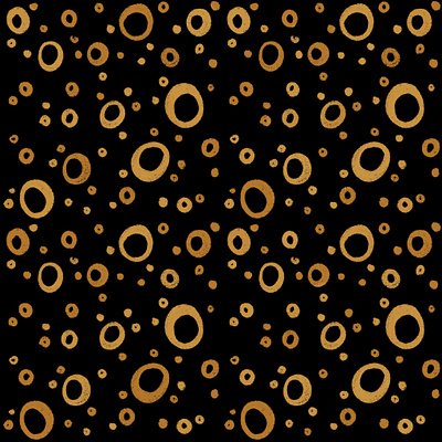 Gold Hoops black fabric gift wrap gold illustration illustrator pattern procreate surface pattern design wrapping paper