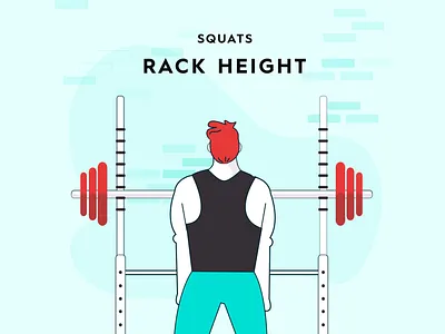 Squat form study - setting rack height barbell excercise health lifting starting strength strength training weightlifting wellness