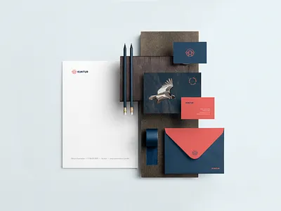 Kuntur - Logo / Identity brand branding branding mockup brochure business card download free freebie identity letterhead logo mockup mockupcloud portfolio presentation psd showcase stationery template typography