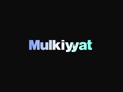 Mulkiyyat Digital Agency agency branding gradient gradient logo graphic design logo