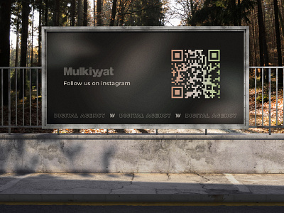 Mulkiyyat Digital Agency agency billboard branding gradient graphic design logo poster t shirt