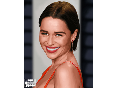 Emilia Clarke Vector Art a.taymour art artwork drawing drawings illustration photoshop vector vector art vector illustration