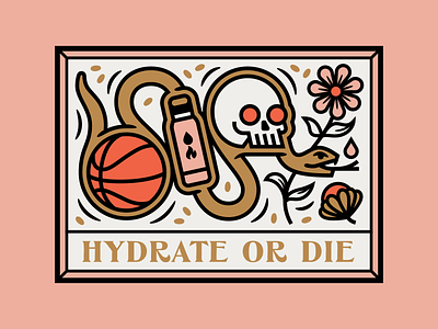 Survive & Advance 3d animation basketball branding design flowers graphic design illustration merch monogram motion graphics nba simple skull snake ticket typography vector