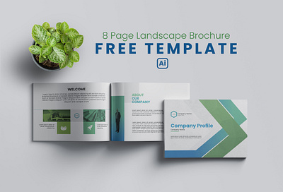 Premium Landscape Brochure Template Free Download annual report brochure design brochure mockup brochure template free brochure free company profile free download free template landscape brochure