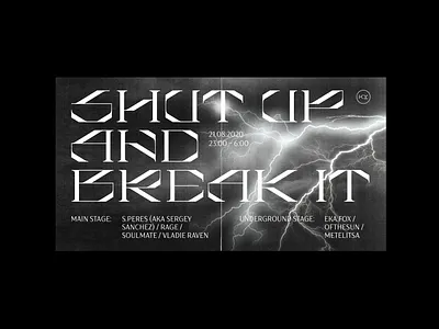 Poster branding design graphic graphic design illustration lightning moscow music party event party flyer party poster poster poster design print typography