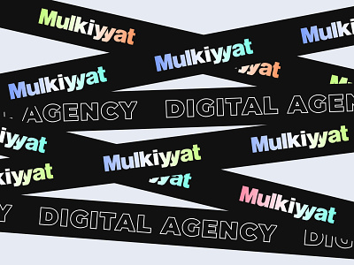 Mulkiyyat Digital Agency agency billboard branding gradient graphic design logo poster