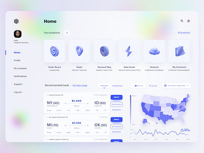 Freight Exchange Service Dashboard