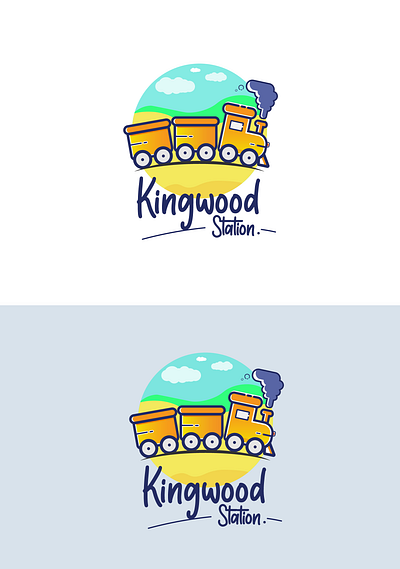 Kingwood station - logo illustration design illustration logo minimal