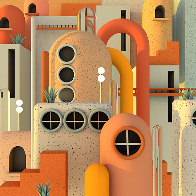 Close up city 3d 3dart 3dillustration blender blender3d c4d cinema4d design digitalart illustration