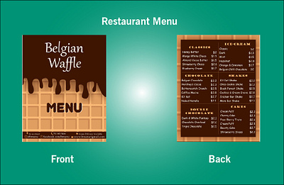 Waffle Menu Design Template food menu design template restaurant menu design template waffle menu designs templates