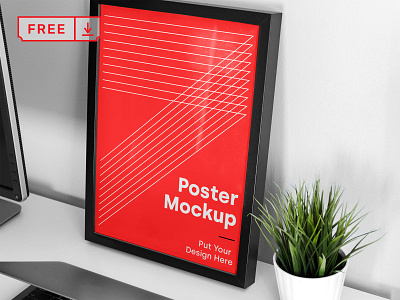 Free Big Frame Poster Mockup artwork branding bundle canvas download frame free identity illustration mockups poster print psd stationery template typography