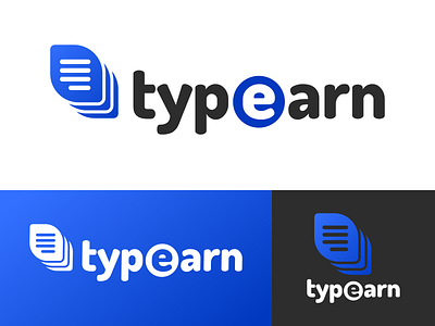 Typeearn Logo Design branding design earn graphic graphics icon identity illustration list logo stack type typeearn typing vector