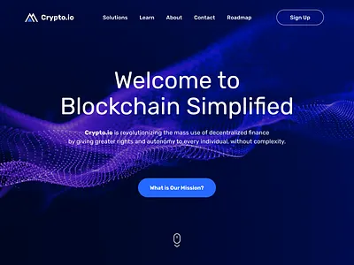 Blockchain App Landing Page app bitcoin blockchain branding coin contact form crypto design invest landing page logo market ui user interface ux website