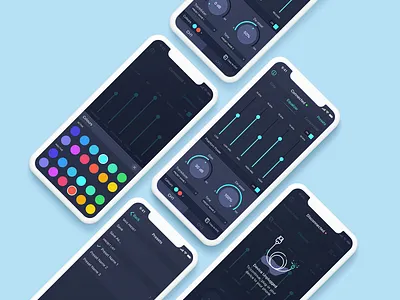 Device EQ Control App audio control equalizer mobile app ui ux