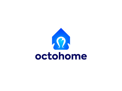 octohome Logo Design branding design home identity logo logo design mark monogram octopus symbol