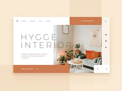 Hygge Interior ( Master class by Yan Egeenko ) design hygge interior landing ui