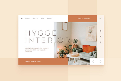 Hygge Interior ( Master class by Yan Egeenko ) design hygge interior landing ui