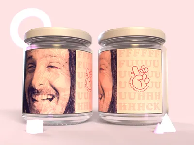 Nug Jars - Growin' Like a Weed branding cannabis dank dispensary halftone high hippie hippy joint label marijuana packaging peace stoned stoner weed