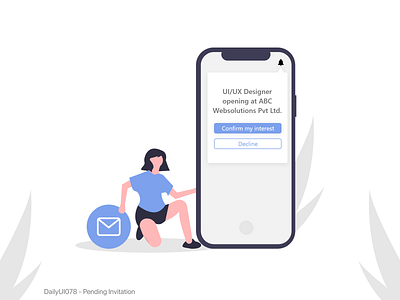 DailyUI078 - Pending Invitation adobe xd adobexd daily ui dailyui dailyui078 designers invitation invitations invite invites pending invitation ui uidesign uidesigner xd