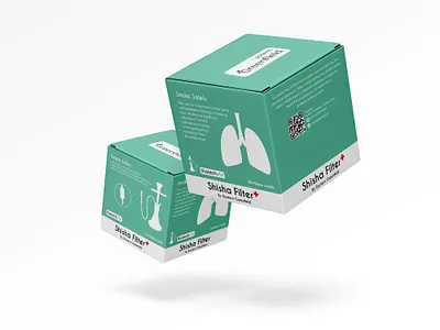 Shisha Nano Filter Package design design mock up package design product design