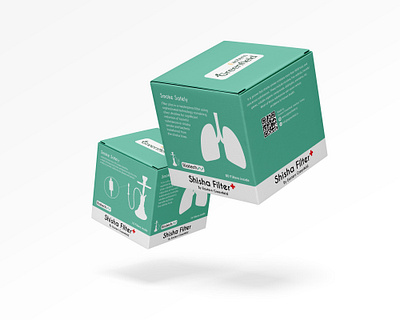 Shisha Nano Filter Package design design mock up package design product design
