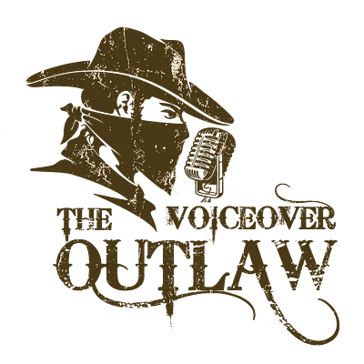 The Voiceover Outlaw branding design graphic design logo vector voiceover artist