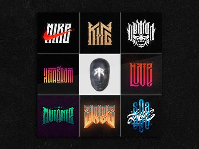 Logo / lettering design game high style lettering logo logotype music portfolio typography