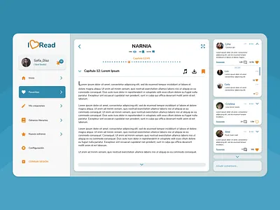 I Love read adobexd app app design blue books branding design desktop foro graphicdesign library pdf practice read simple ui ux web webdesign website