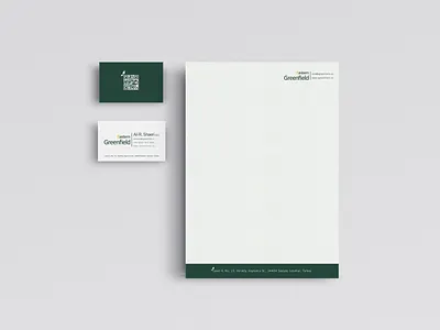 Business card and leatherhead design branding design mock up