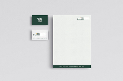 Business card and leatherhead design branding design mock up