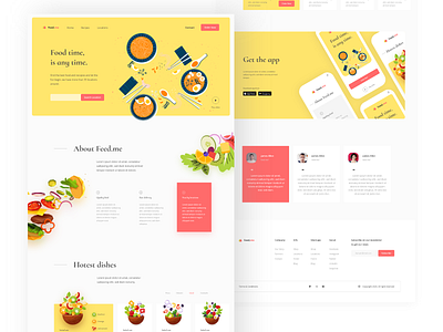 04 clean clean design clean ui food food and drink food illustration landing landing page landing page ui landingpage modern modern design trendy trendy design ui ui ux ui ux design ui ux web uiux yellow