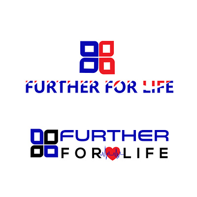 FURTHER FOR LIFE art branding design flat graphic design icon illustration illustrator logo minimal vector